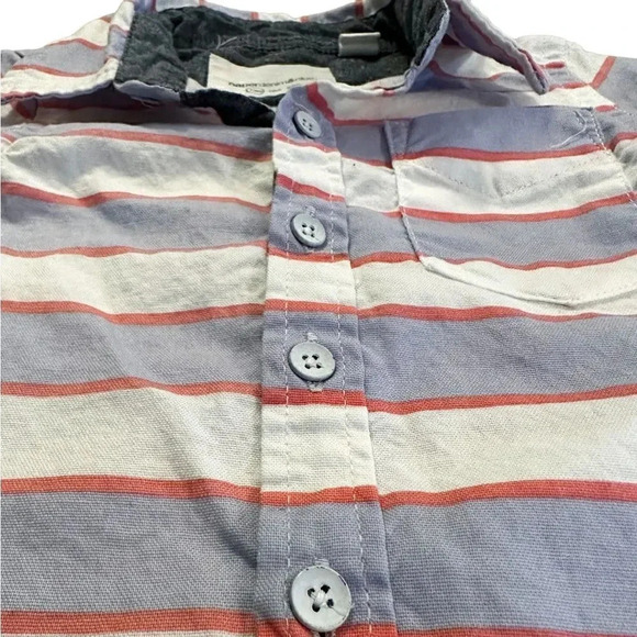 paper denim& cloth | Baby Short Sleeve Button Down (12 mos) - Picture 2 of 6